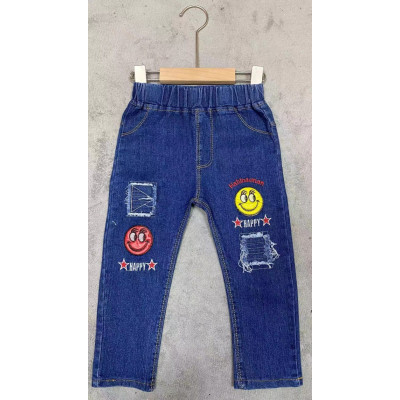 celana jeans two happy emoticons star - celana anak laki-laki (only 2pcs)